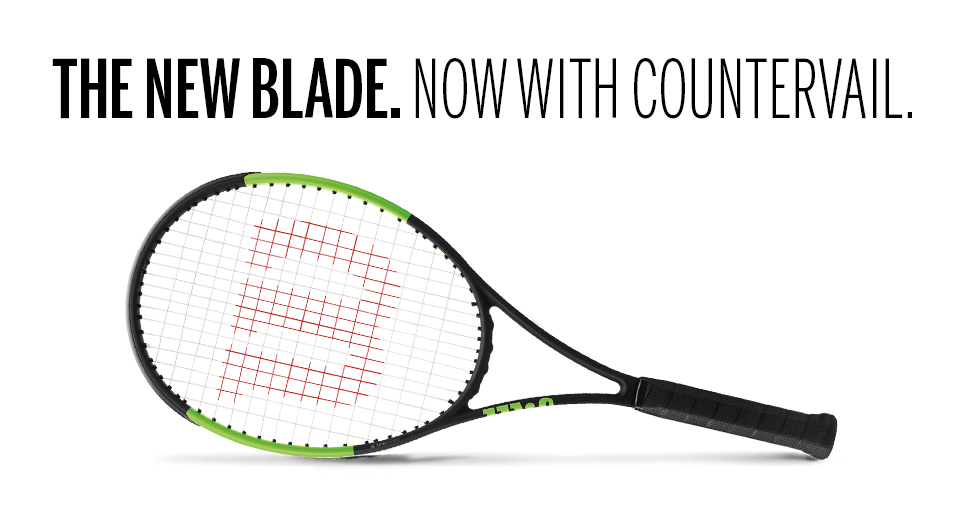 The New Wilson Blade with Countervail Tennis Racket