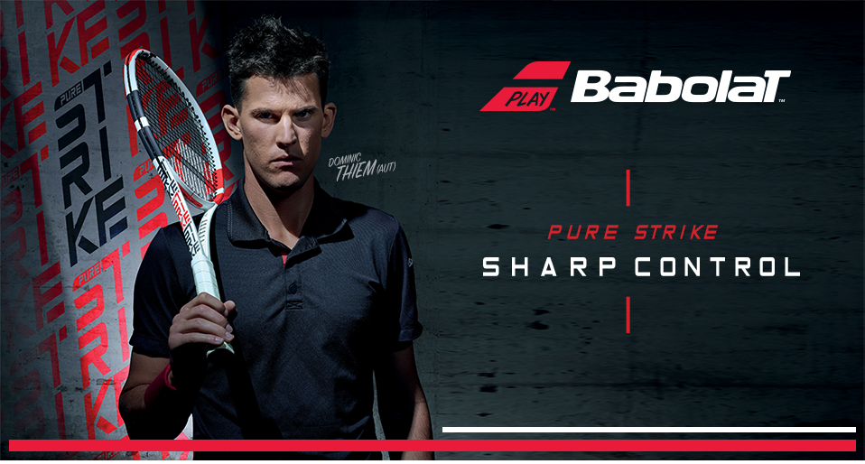 New Babolat Pure Strike Tennis Racquets endorsed by Dominic Thiem