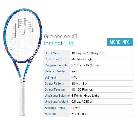 Head Graphene XT Instinct Lite Tennis Racket