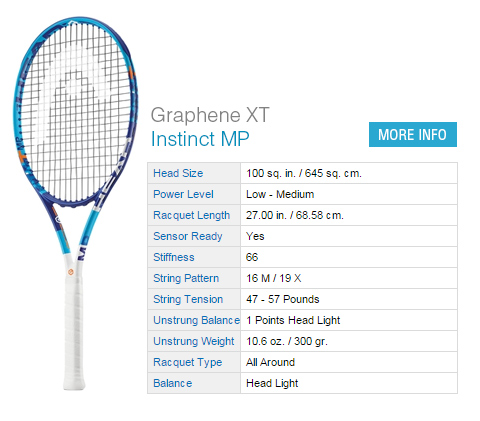 Head Graphene XT Instinct MP Tennis Racket