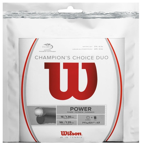  Wilson Champions Choice 16/16l Tennis String Set