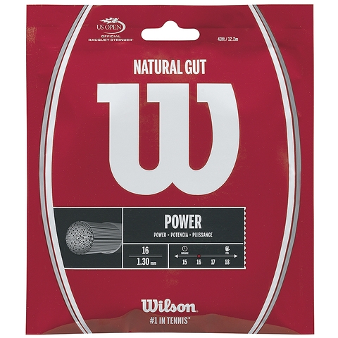  Wilson Natural Gut 16 Tennis String Set